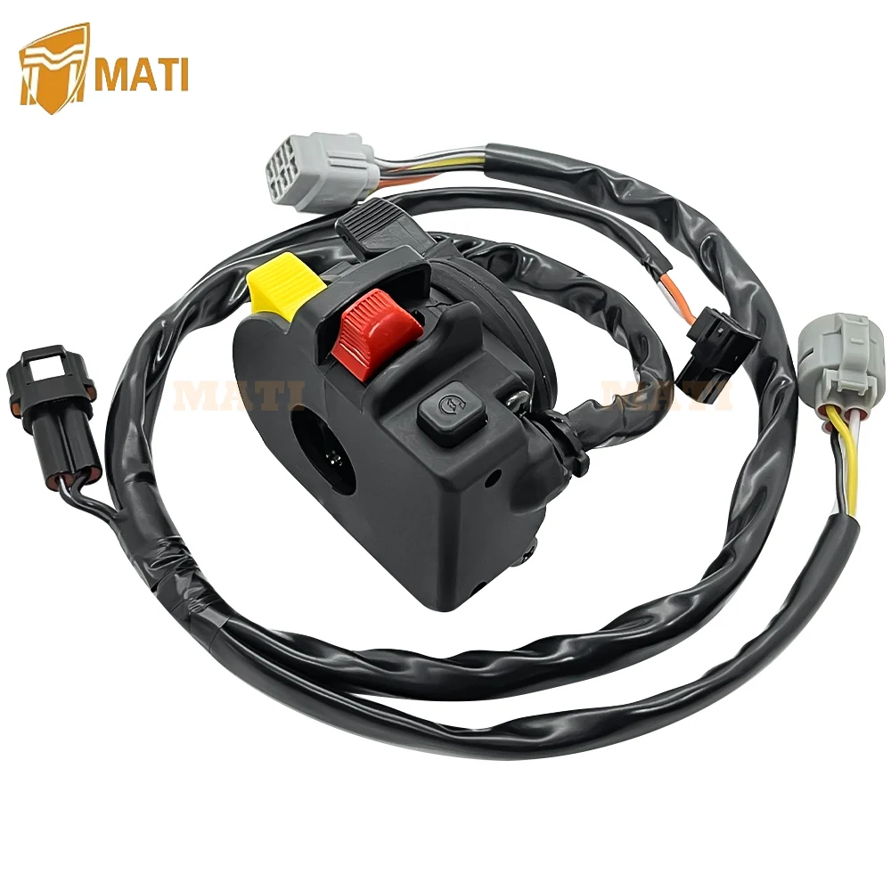 

MATI левый переключатель руля Start Stop Kill фара для Kawasaki KFX400 2003-2006 46091-S021 46091-S019 46091-S009