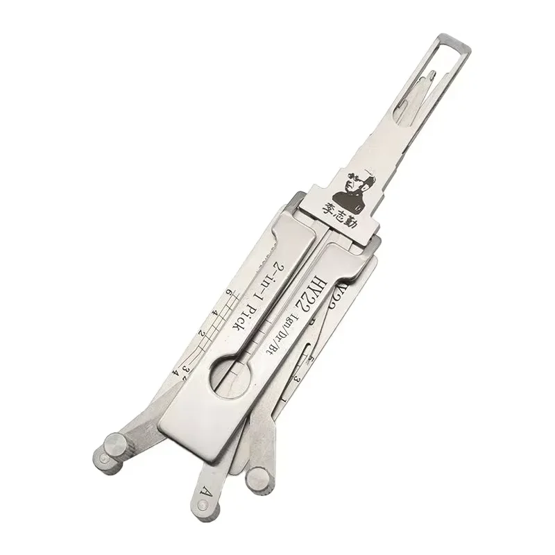 Original HY22 Lishi 2-in-1 Pick/Decoder für Hyundai/Kia Schlossöffnerwerkzeug, Werkzeug für Schlüsseldienste – Detail 3