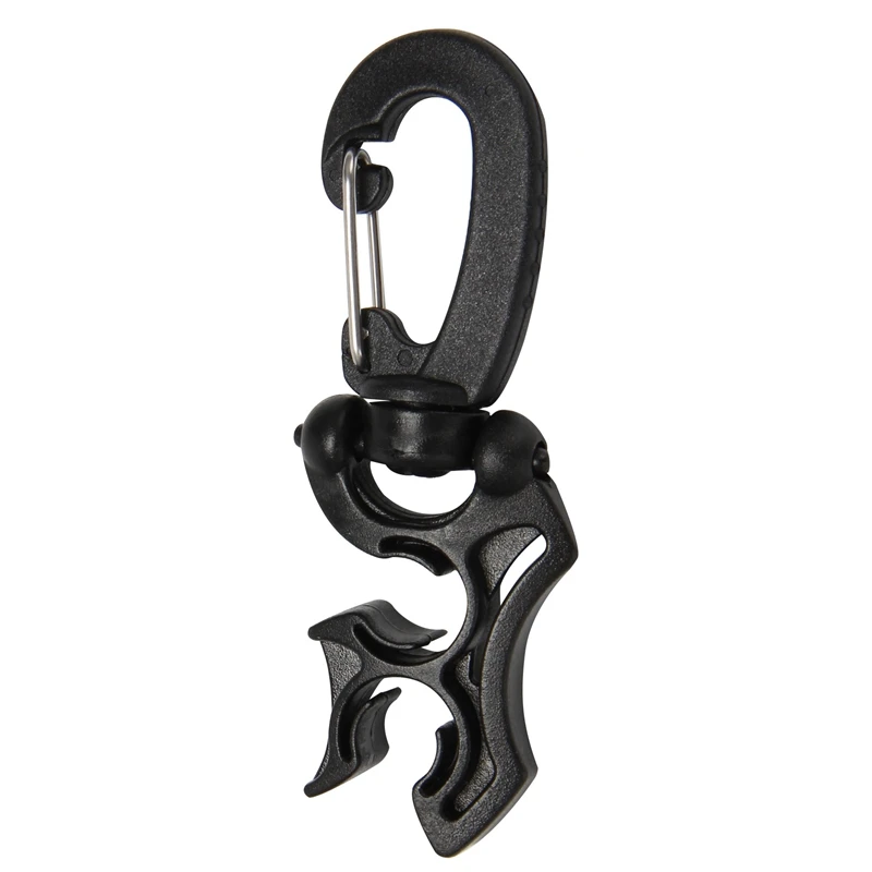 3 Pcs Diving Hose Holder Clip Scuba Diving Double BCD Hose Clip With Snap Hook Buckle For Dive Snorkeling Accessories