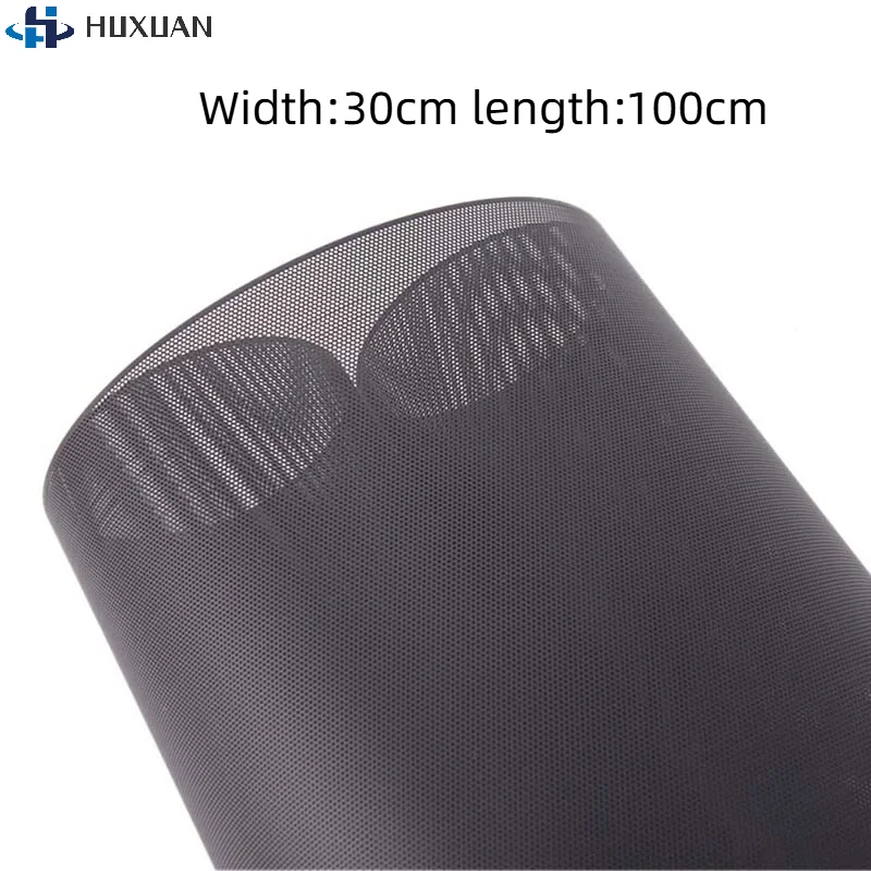 1Pcs Computer Mesh DIY PVC PC Case Fan Cooler Black Dust Filter Network Net Case Dust Cover Black | Width-30cm , length-100cm