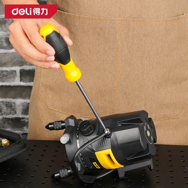 Deli 1 Pcs Slotted Screwdriver Household Precision Screw Driver Flat Head Screwdriver for Home Repair, Improvement, Craft
