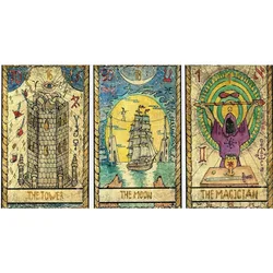 8.89*6.35 Cm Samiramay Tarot Deck 78 Cards with Guidebook Great for Beginners