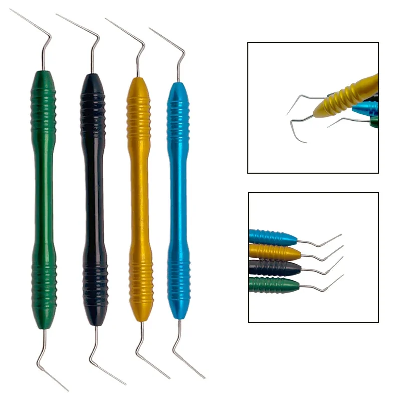 

4pcs Dental Endo Plugger Tip Set for Root Canal Filling Vertical Pressurizer Teeth Filling Tool Dentist Endodontic Instrument