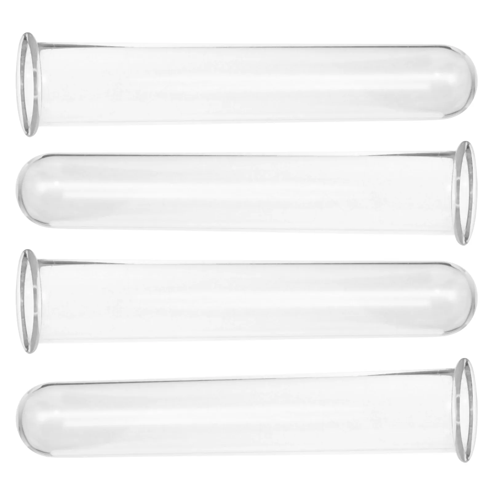 

4 Pcs Hydroponic Test Tube Vase Propagating Tubes for Plants Floral Bud Transparent Flower Container