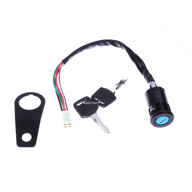 Universal Motorcycle Start Switch Lock Key com suporte para a maioria, Start Switch, Acessórios DIY, 50cc, 70cc, 90cc, 110cc, 150cc, 1 Set