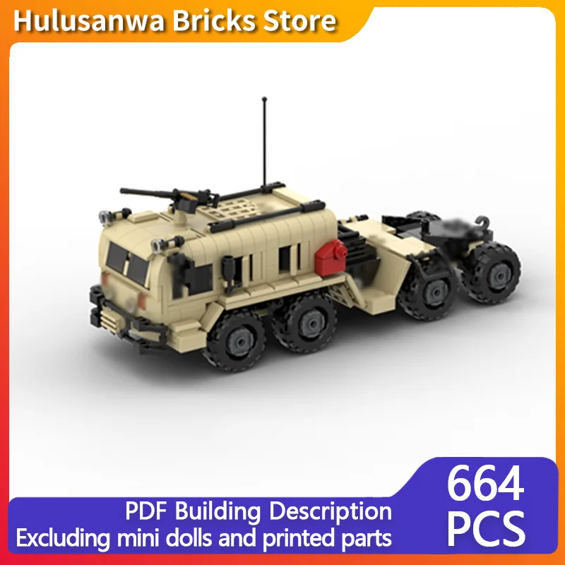 

Модель тяжелого военного трактора МАЗ-537, конструктор MOC, военная техника, модульные технологичные подарки, праздничные наборы для сборки, детские игрушки