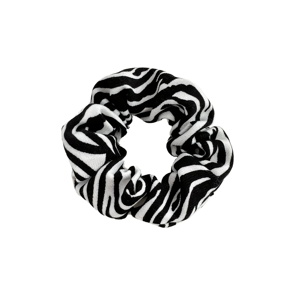 5pcs vintage French leopard print large intestine headband with a simple and versatile hairstyle