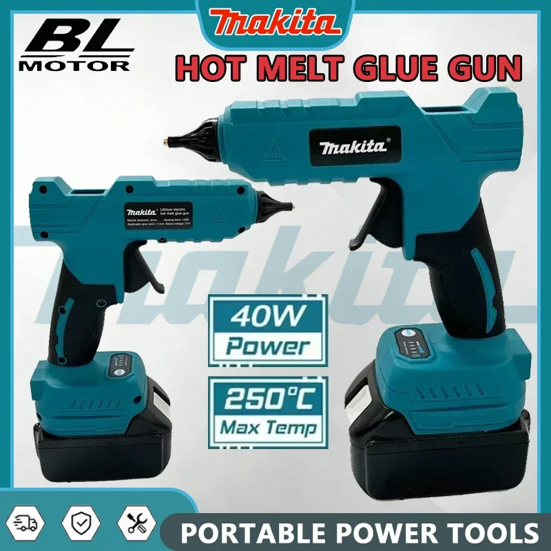 

Аккумуляторный электрический клеевой пистолет Makita 18В для термоклея, 11 мм, для домашнего творчества и DIY