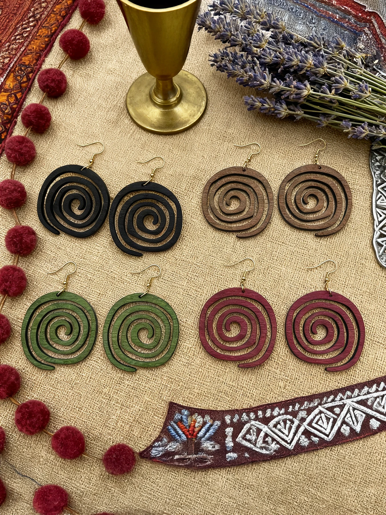 4 Pairs/Set of Vintage-Style W - Ethnic Fashion Wear For Women 评论和价格