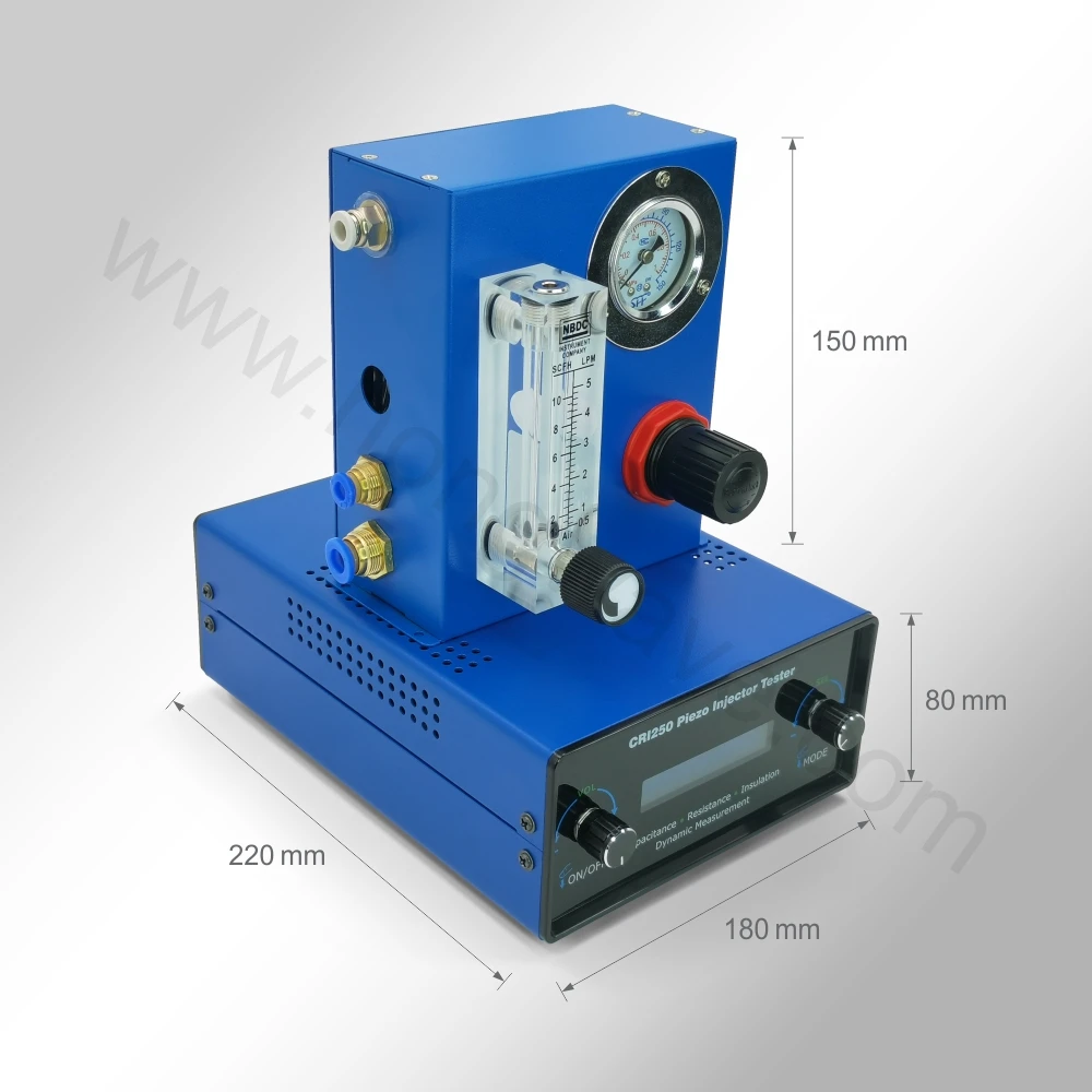 CRI250 TIP2209 Diesel Common Rail Tester Piezo CRIN Injector AHE Stroke Simulator Air Residual Gap Measuring Tester For Siemens