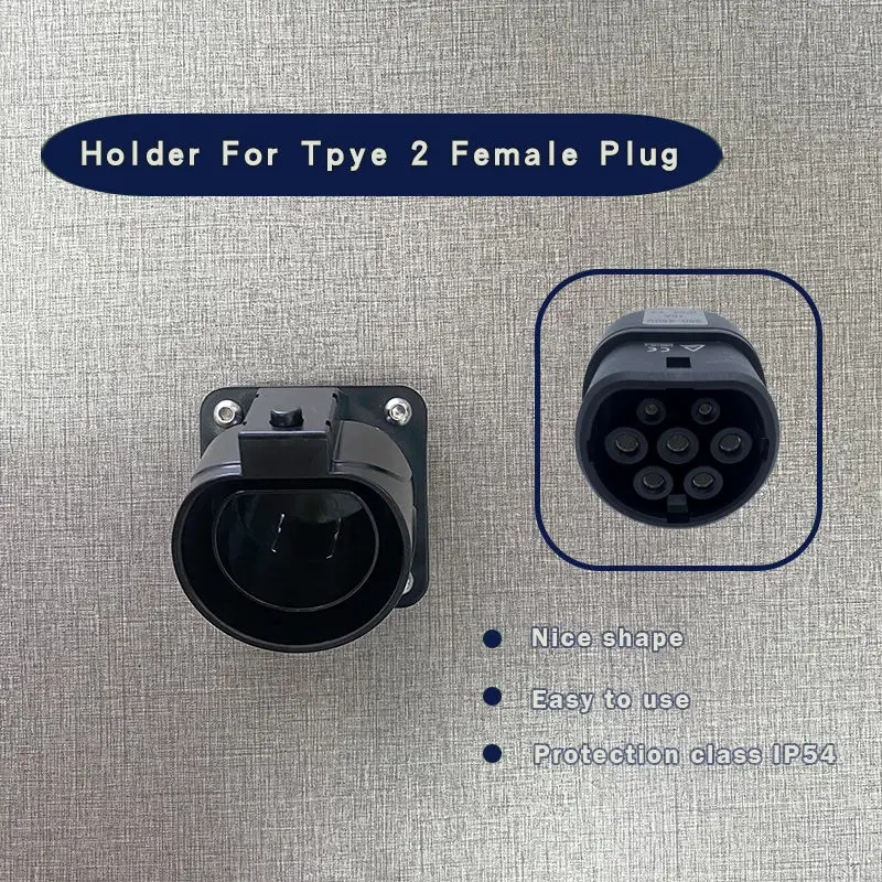 مستوى 2 EV شاحن سيارة حامل كابل الحافظة موصل لنوع 2 المركبات IEC 621962 #3
