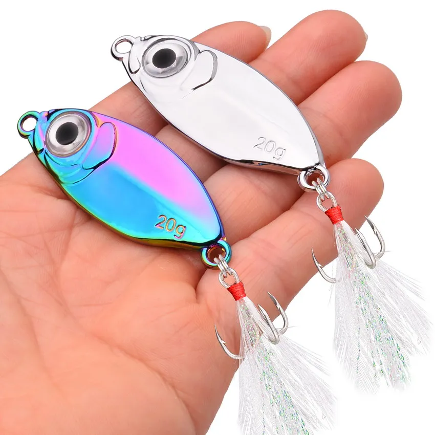 Imagem -06 - Micro Elenco Metal Jig Fishing Lure Grupo Fundição em Terra Jigging Colher Queda Lenta Água Salgada Pcs 10g 15g 20g 25g