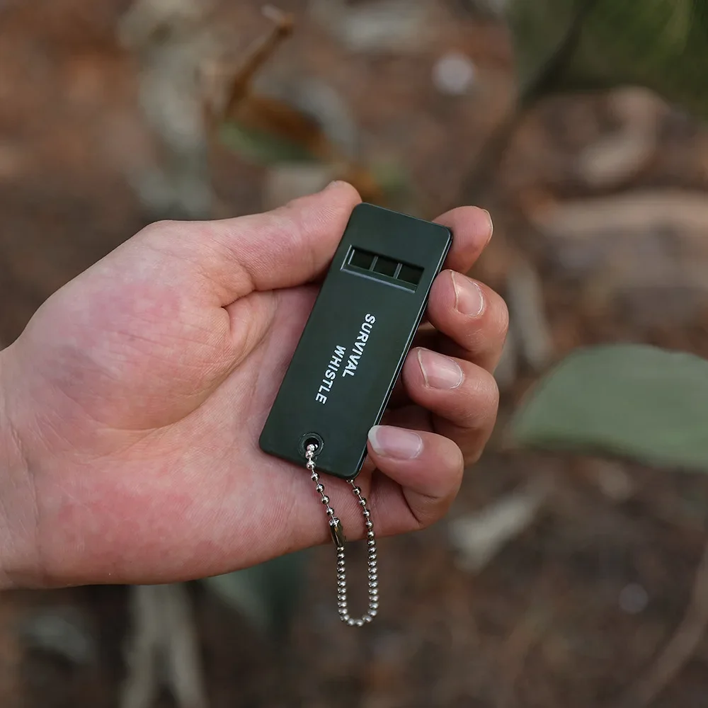 

3-Frequency Whistle High Decibel Survival Whistle Keychain Portable Camping Hiking Emergency Survival Whistle Outdoor Tools