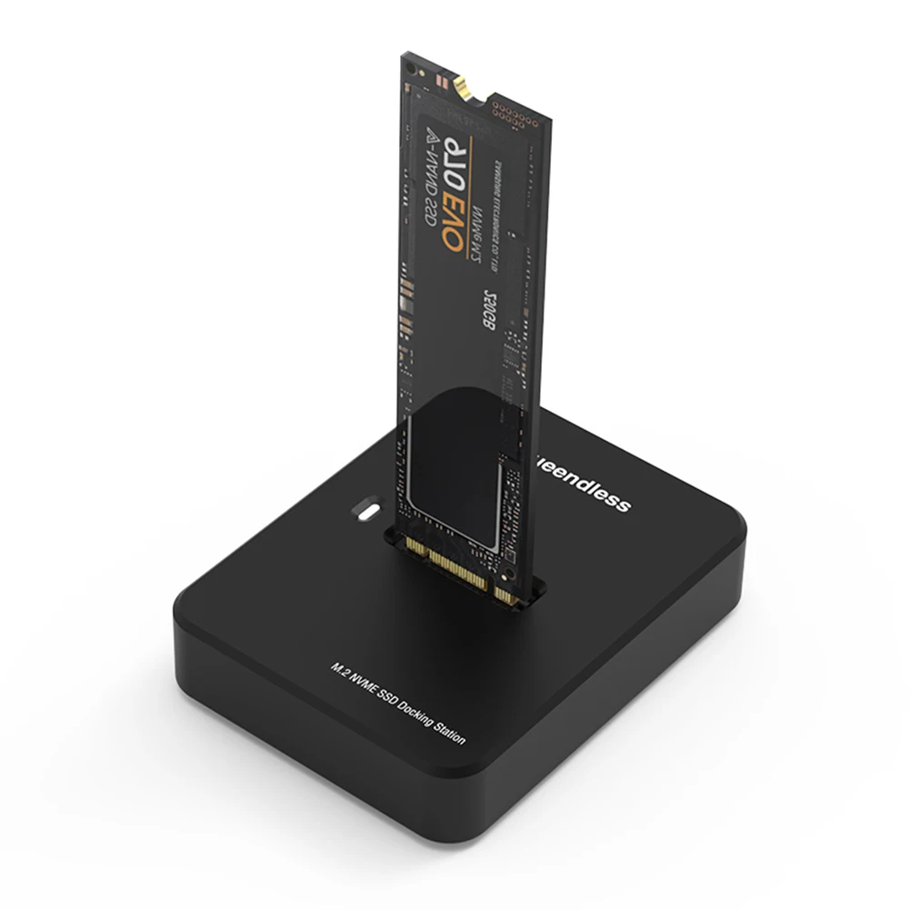 

M.2 NVME SSD Case 10G Online Reading Writing Speed M.2 Caddy Box Base Adapter Tool Free NVMe Adapter for M.2 SSD Docking Station