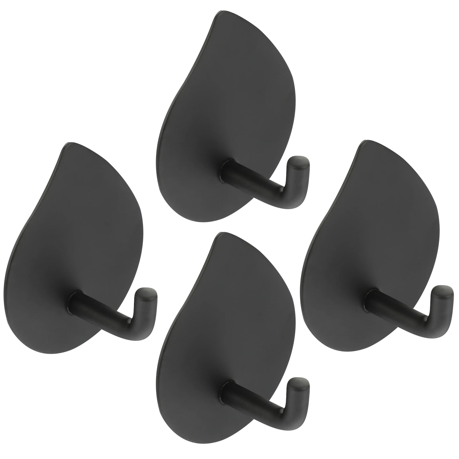 

4pcs Stainless Steel Wall Hooks Adhesive Heavy Duty Bath Towel Hangers Waterproof Rust Resistant No Drill For Bathroom Kitchen