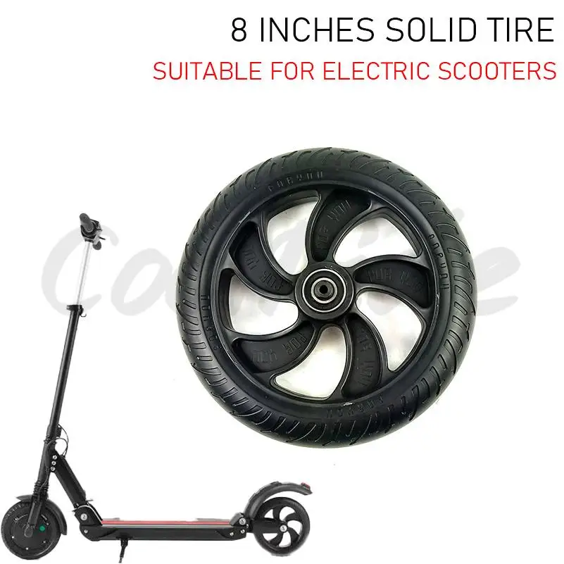 

8 inch scooter rear wheel for scooter wheel electric scooter solid tire with hub bearing