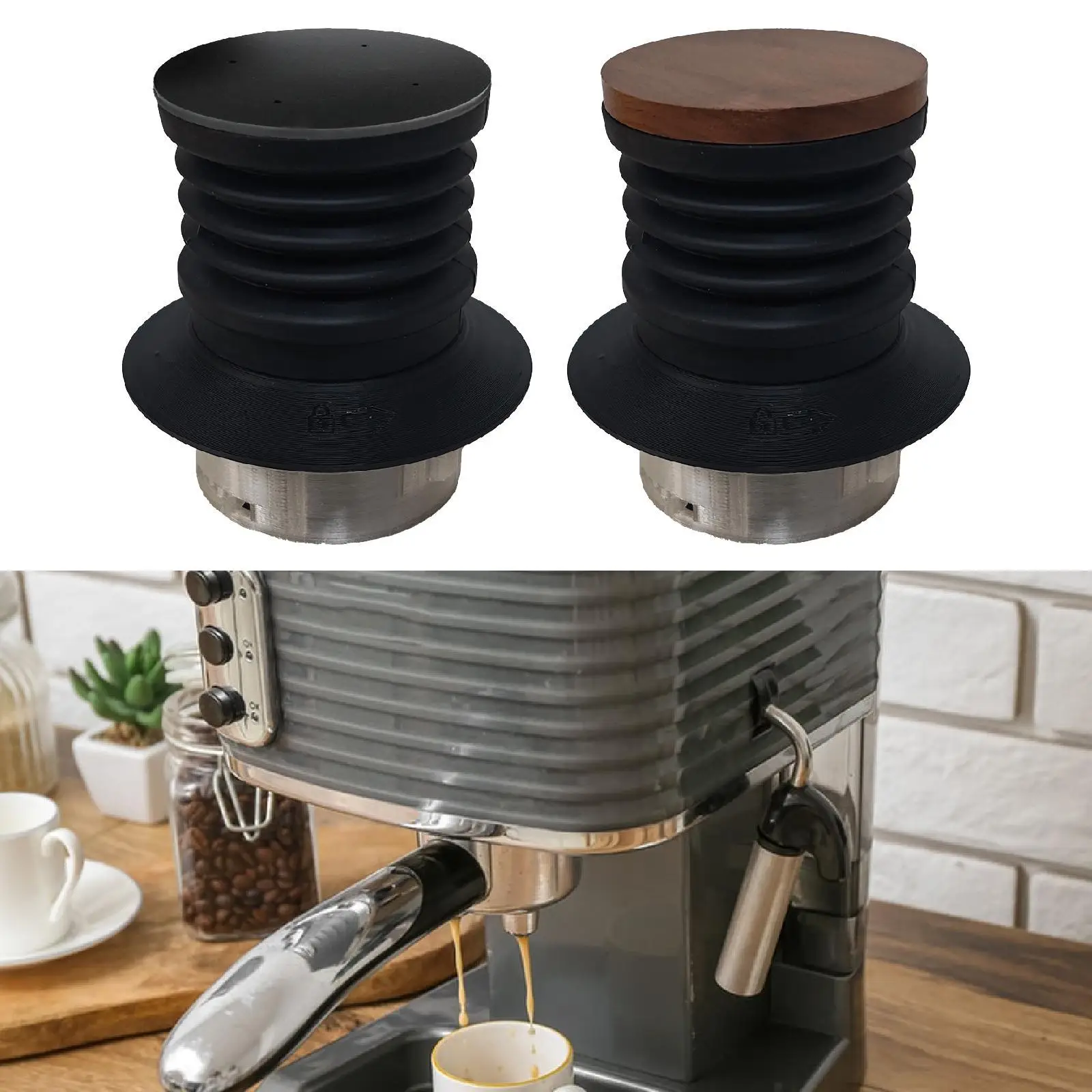 

Single Dose Hoppers Manual Grinders Supplies Aluminum Hand Pressure Silicone Blowing Bean Bin for Restaurant Kitchen Household