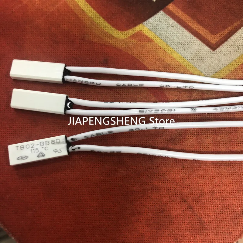 Interruptor De Controle De Temperatura Pequeno, Normalmente Fechado, BB8D, 75 Graus Protetor De Temperatura, TB02, 10Pcs