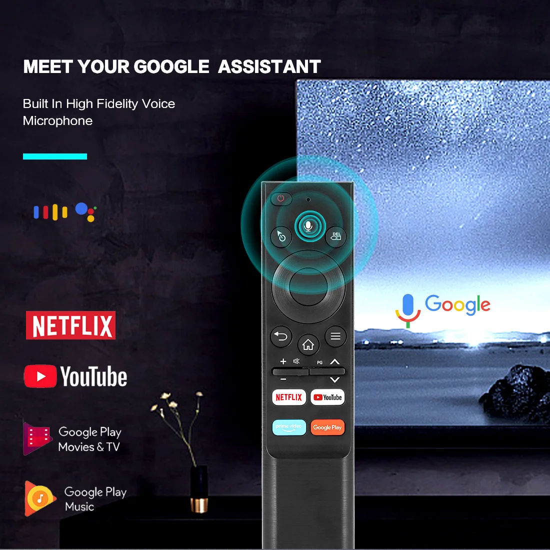 G22 Pro Bluetooth 5.0 Voice Air Mouse Remote Control, Gyroscope Motion Sensing, IR Learning Buttons, Netflix Hotkeys