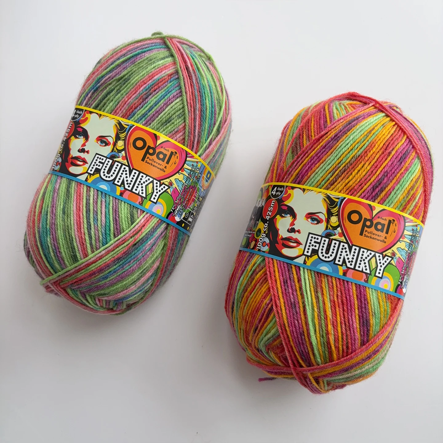 

1*100g ball Opal Funky 75% wool, 25% polyamide/ Nylon socks knitting yarn
