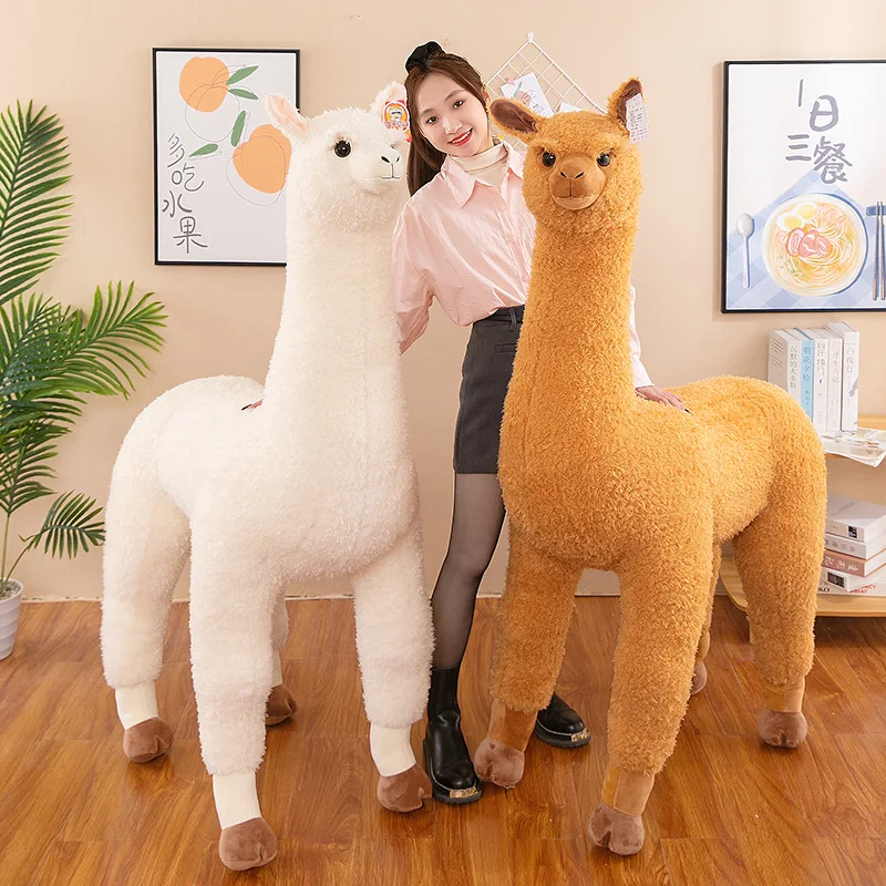 Imitation plush alpaca Toy Large ornaments Living room Shopping mall Wholesale Large Doll Gifts Birthday Opening DY10157