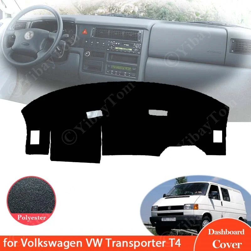 For Volkswagen VW Transporter T4 EuroVan Vanagon Caravelle 1990-2004 Dashboard Mat Dashmat Cover Pad Sunshade Carpet Accessories