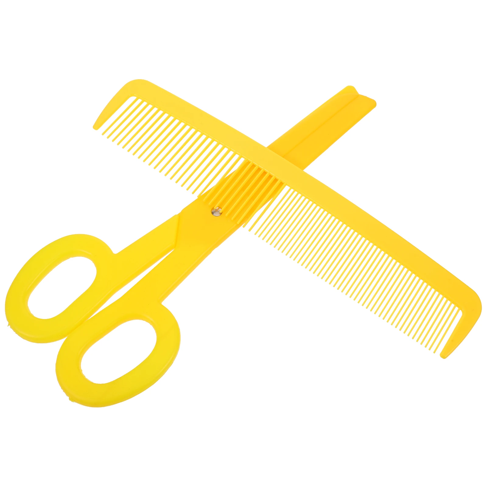 

2 Pcs Giant Clown Scissors Comb Carnival Costumes and Props Circus Performance Stage Hair Big Prom Barber Cosplay