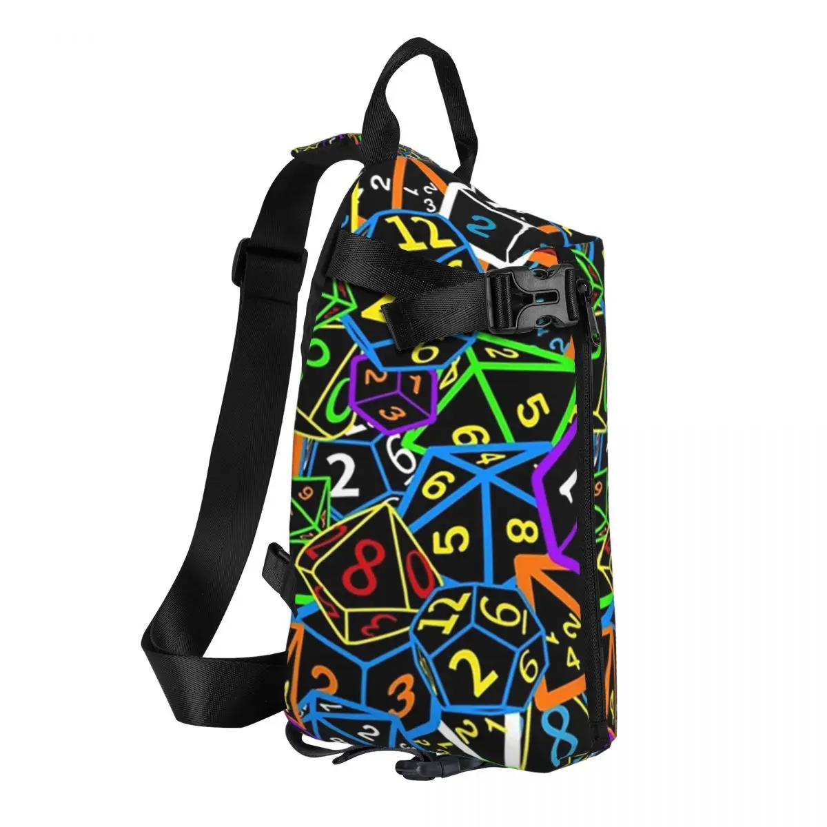 D&D (Dungeons And Dragons) - This Is How I Roll Chest Bag Men Sling Crossbody Backpack Chest Bag Travel Daypack Shoulder Bag