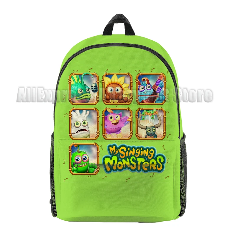 Ransel monster bernyanyi Saya tas sekolah dasar dan sekunder kartun tas sekolah horor anak-anak Anime Mochila