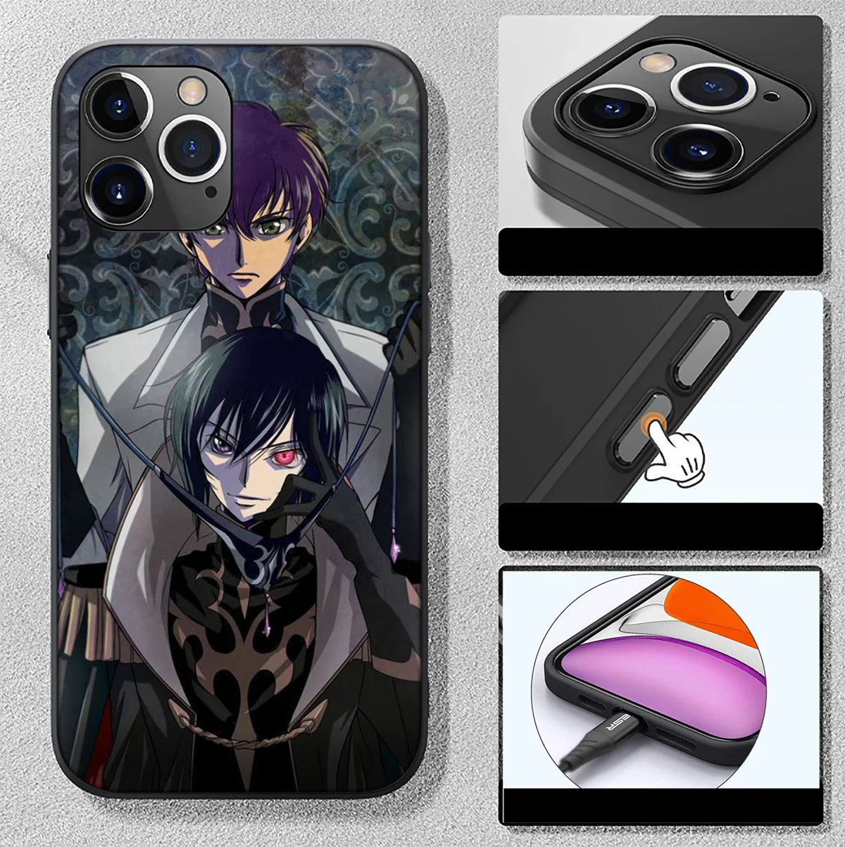 H-36 Code Geass Anime Nowe etui na telefon do Xiaomi Redmi A3X A3 13C 13 Note 13 12 Pro Pro+