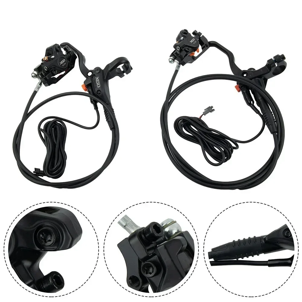 

Ebike Brake Hydraulic Disc Cut Off Power Brake XOD Waterproof Plug DIY Assembly Ebike Front Rear Brakes Set