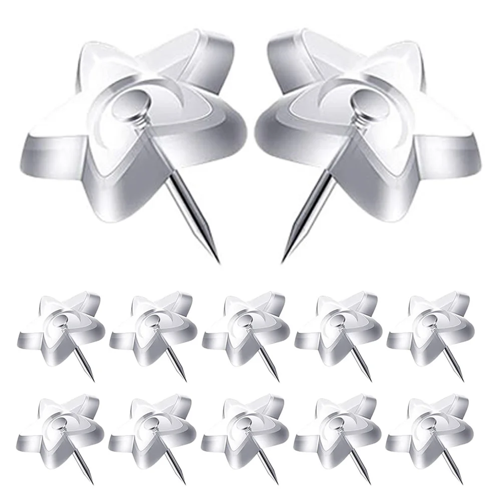 50 pièces panneau de liège étoile à cinq branches punaises punaises aimants mignon pour l'esthétique transparente