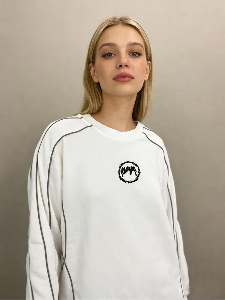 

Мужской и женский зимний новый модный уличный тренд Harajuku, полосатый пуловер с круглым вырезом в стиле ретро, готическая одежда Y2k