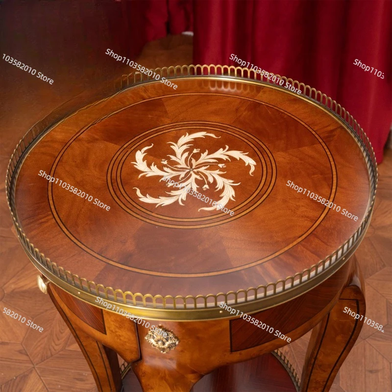 Antique round side table