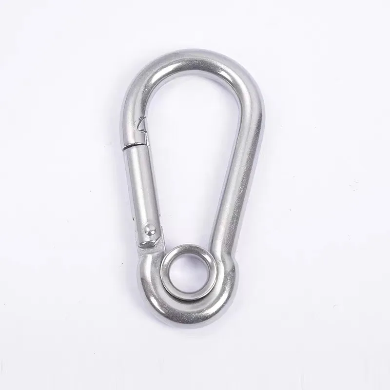 M4 M6 M8 M10 M12 304 Stainless Steel Spring Snap Carabiner Quick Link Lock Ring Hook Snap Shackle Chain Fastener Hook Dog Chain