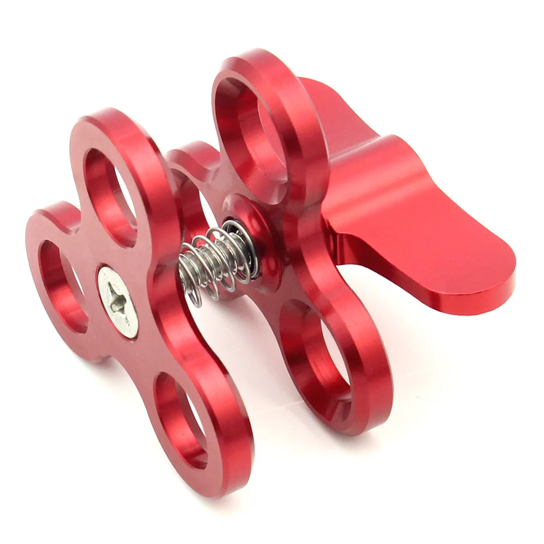 Dreifach-Schmetterlings clip 1 "Kugelkopf-Befestigungs halterung für Gopro 13 Insta360 x4 Tauch schale Ring Licht kugel klemme Stativ kugel adapter – Detail 11