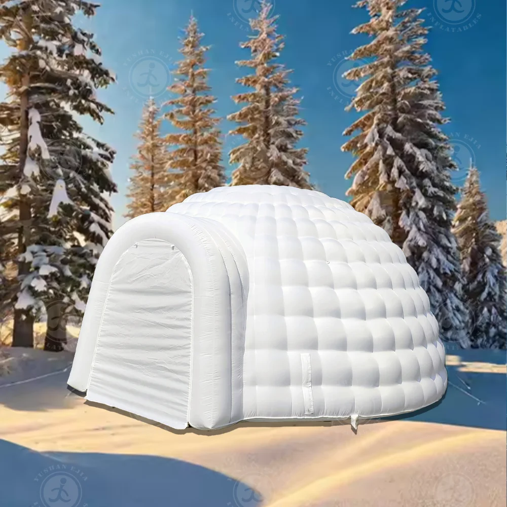 Inflatable Igloo Dome Tent 6m With LED Light Portable Night-club For Party ,Camping, Gym ,Ice Fishing Equipment,Hunting