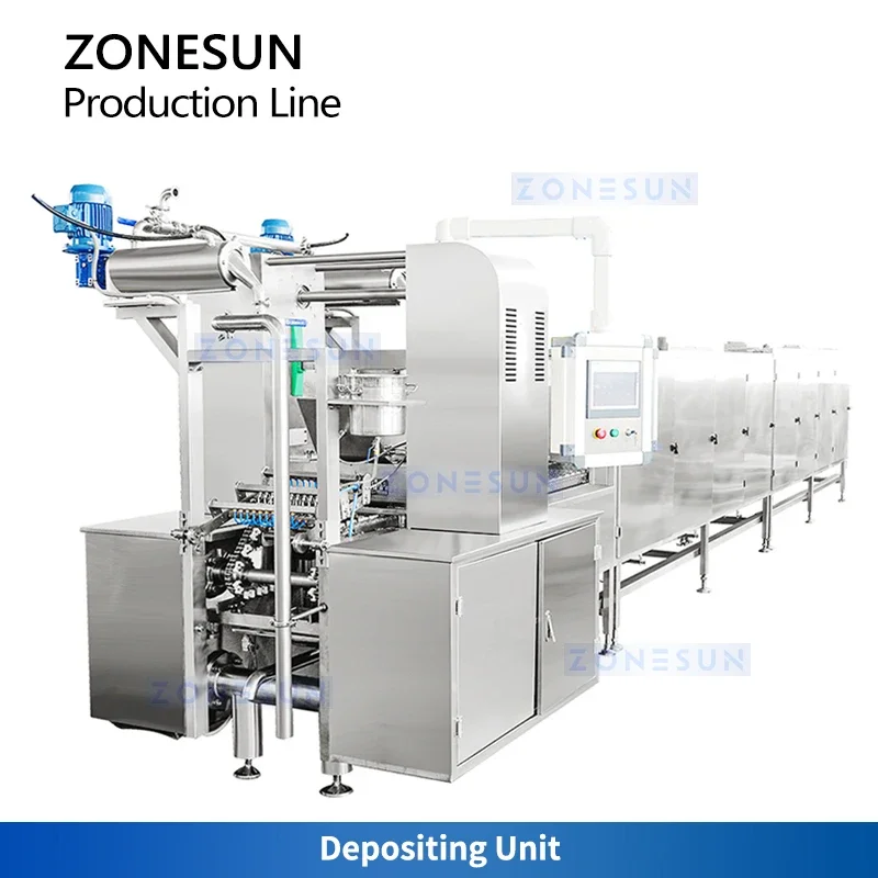 ZONESUN ZS-GL150 Gummy Making Machine Commercial Candy Making Equipment Gummy Depositor Machine Production Line