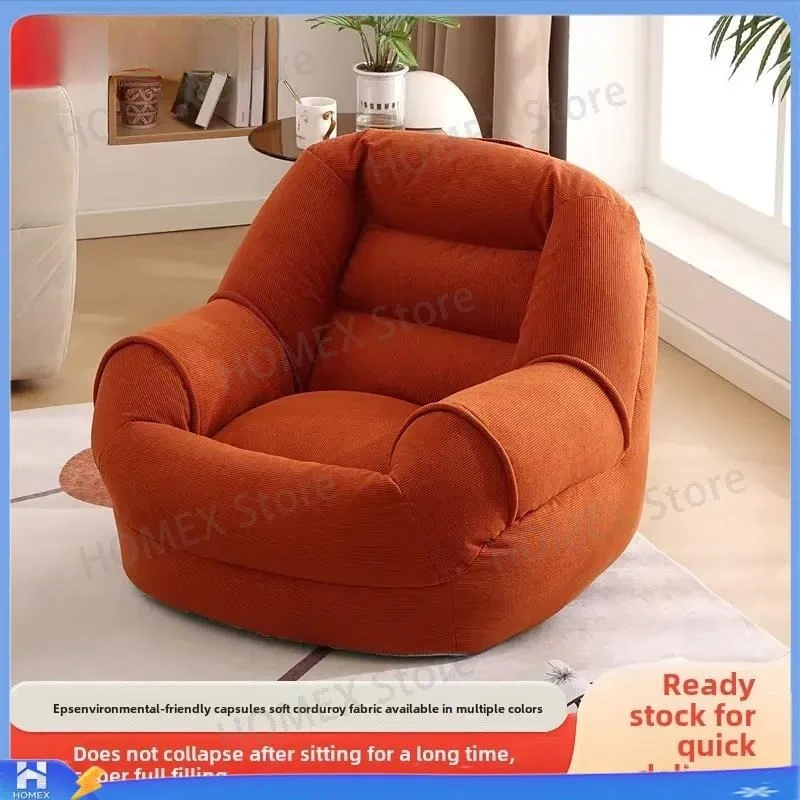 Lazy Sofa Chair Tatami Floor Couch for Bedroom Living Room Balcony Small Apartment Rental House Compact Folding Futon Seat