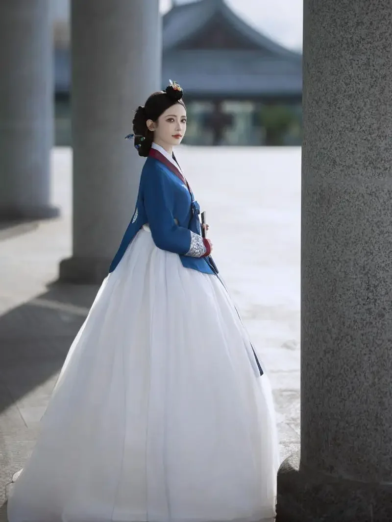 Yanji Hanbok Travel Photography Clothing Korean Palace Ethnic Characteristics Lace Thin Style Noble Concubine Dress