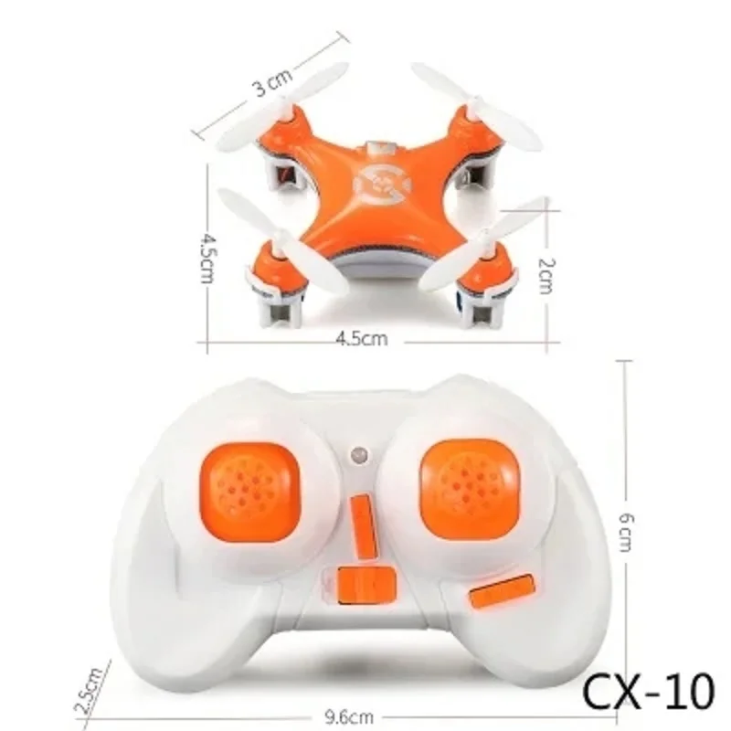 Mini RC helicópteros aviones de Control de radio modo sin cabeza Drone Quadcopter para Cheerson CX-10 2,4G 4CH 6 ejes juguetes d