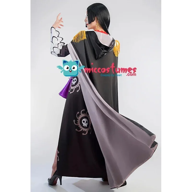 뱀 공주 보아 코스프레 의상 여성 섹시한 기모노 드레스 오비(귀 클립 및 케이프 포함);2,r'6;t.