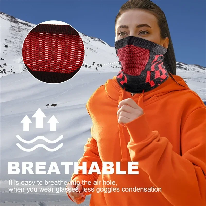 Colors Winter Breathable Comfortable Thermal Knitted Scarf Faces Cover Neck Warmer Bicycle Cycling Ski Tube Scarf Hiking Masks