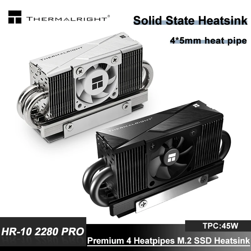 

Thermalright HR-10 2280 PRO M.2 Радиатор твердотельного накопителя AGHP Premium 4, радиатор M.2 SSD, поддержка PCI-E5.0
