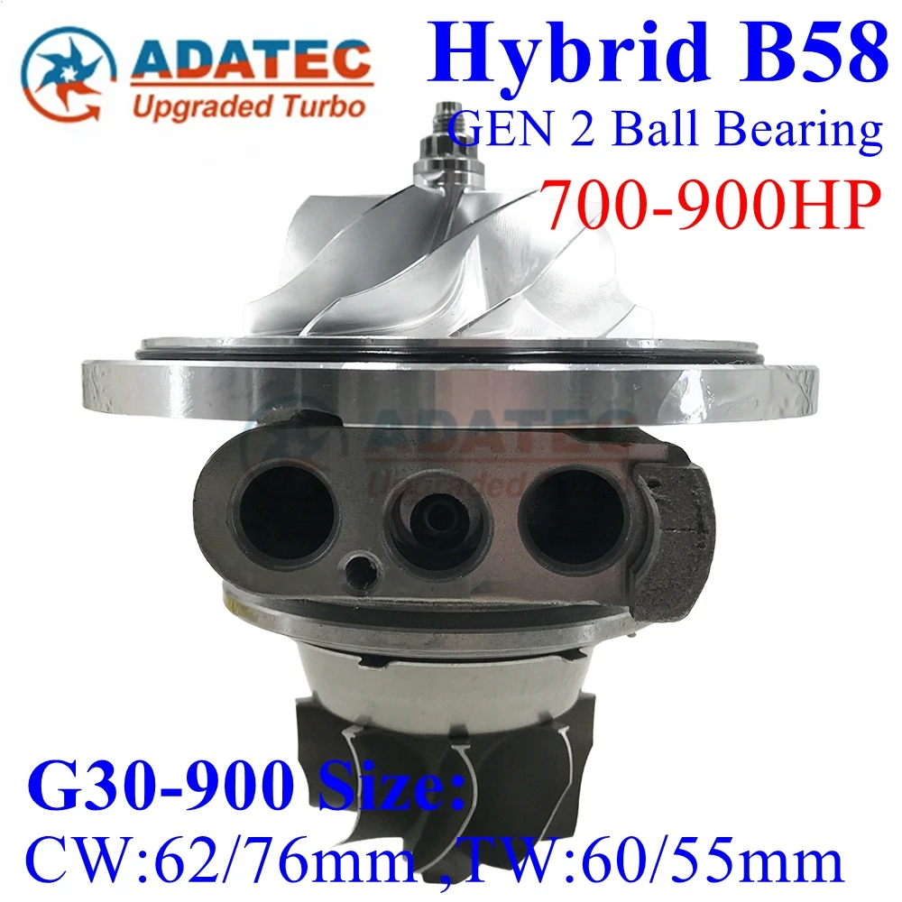 

Turbo Cartridge Hybrid B58 Ball Bearing GEN2 G30-900 18559700063 18559710063 8679022 Upgrade Turbine CHRA FOR BMW B58 3.0L engi