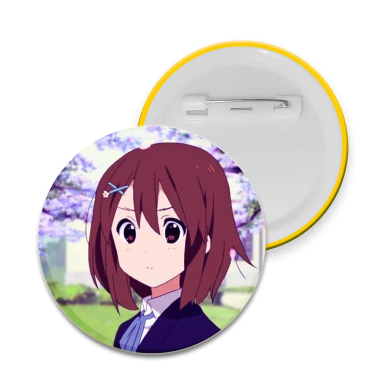 32/44/58MM Anime K-ON! Round Brooch Cartoon Badge DIY Backpack Hat Jewelry Accessories Gifts