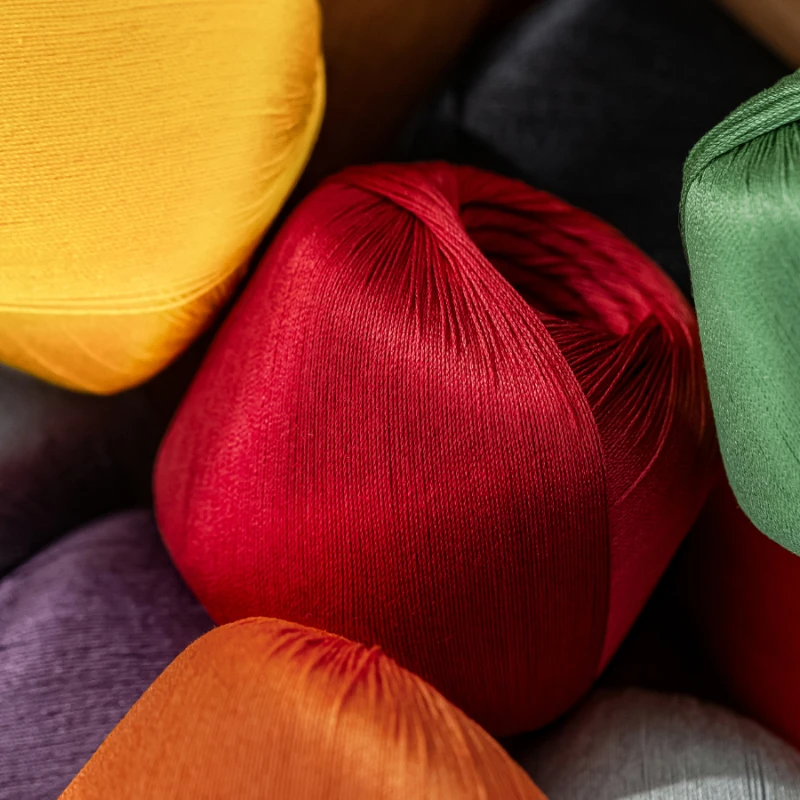 10g Crochet Thread Lace Yarn for Crocheting Colourful Thread Ball Cross Stitch Embroidery Thread Fine Wool Ball Micro-hook Line
