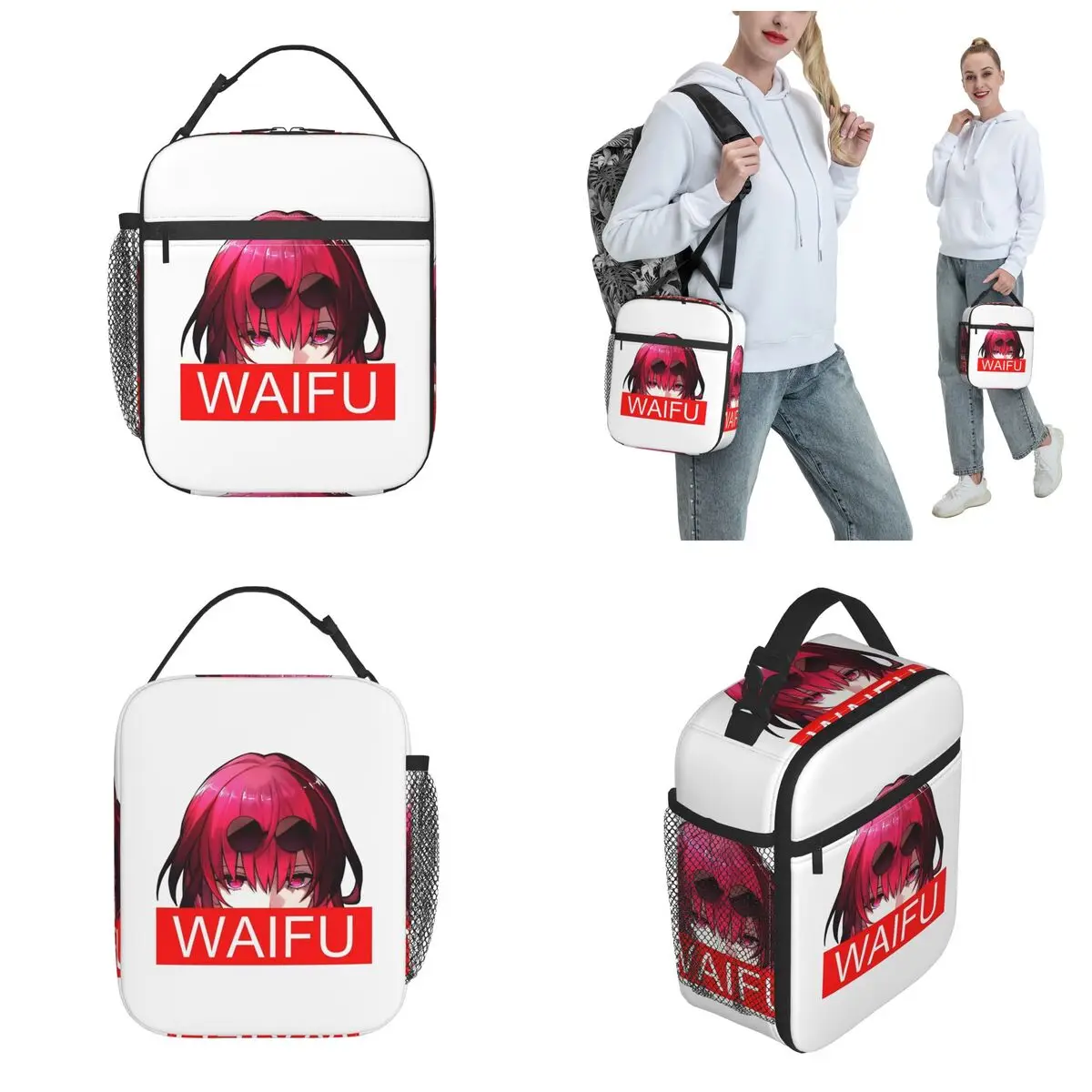 Kafka Honkai Star Rail Star Rail Game Accessories Insulated Lunch Bag Food Storage Bag Portable Cooler Thermal Lunch Boxes