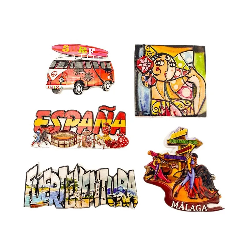 

Cute Spain Malaga Fridge Magnets (Europe) Bullfight Magnets for Fridge, Strong Home & Room Decor