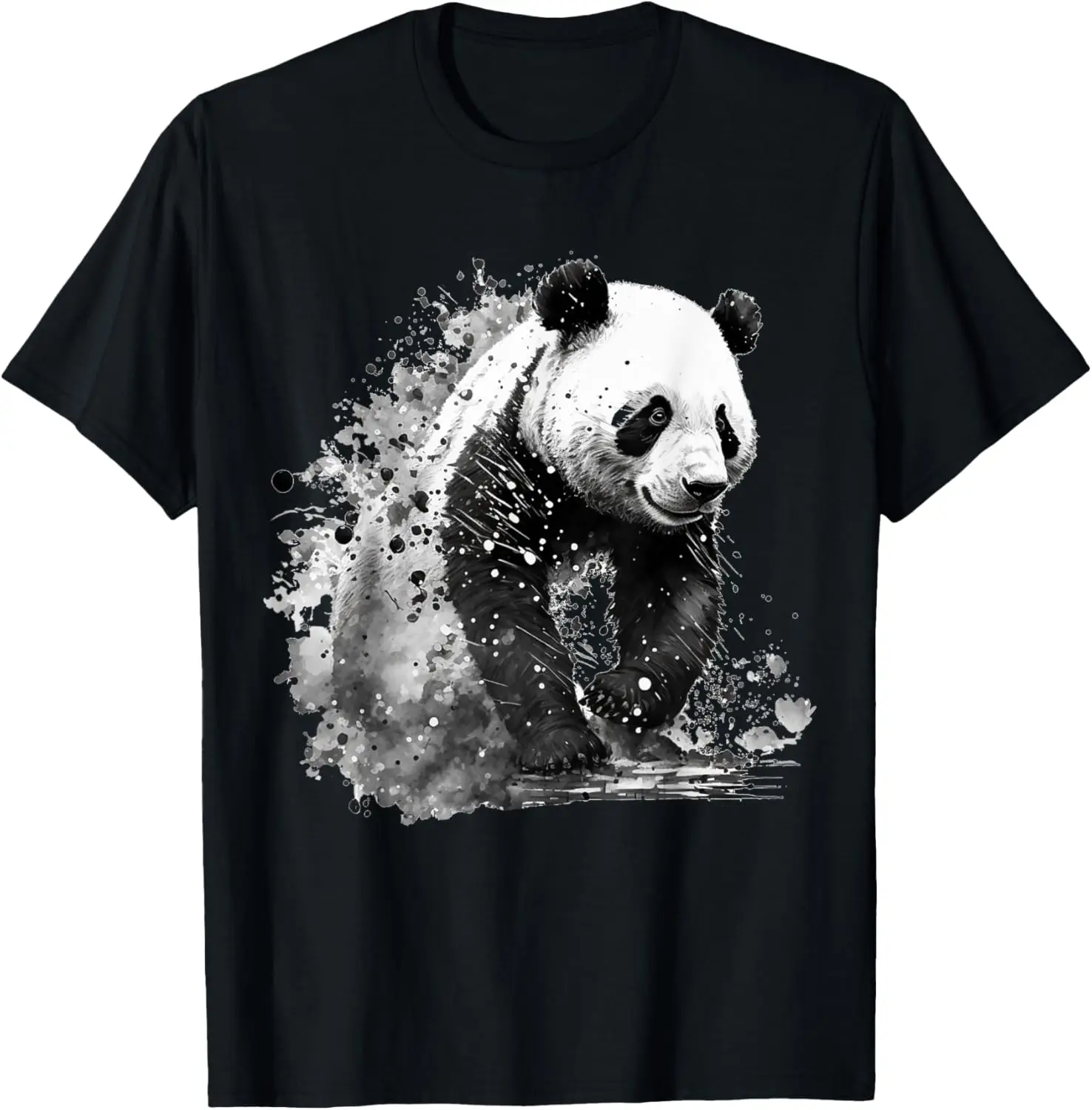 

Panda Drawing Animal Print Art Animal Lovers Panda T-Shirt
